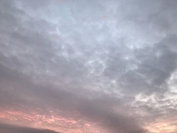 Low angle view of clouds in sky