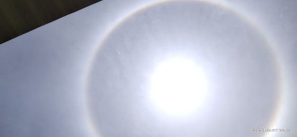 Close-up of sun shining in sky