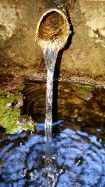 Close-up of water fountain