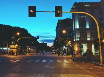 City street at night