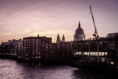 View of buildings at waterfront