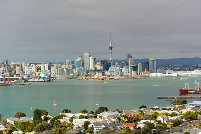 View of city at waterfront