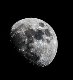 Close-up of moon against sky at night