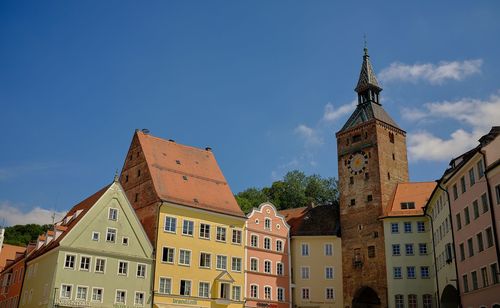 Low angle view of building against sky