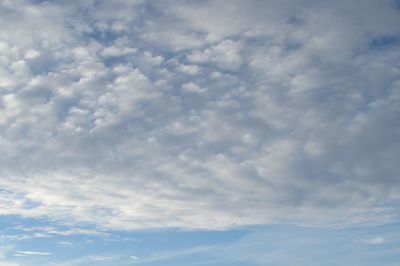 Low angle view of cloudy sky