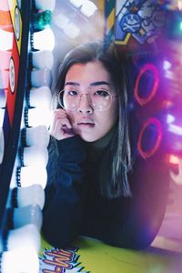 Portrait of young woman