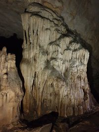 Rock formations in cave