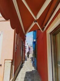 People walking on cobblestone street