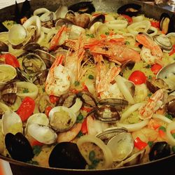 Full frame shot of meal served in plate