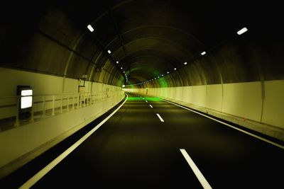 Empty subway tunnel