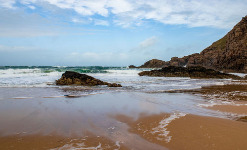 Scenic view of sea against sky