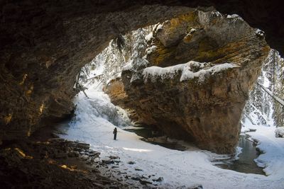 Rock formation in cave