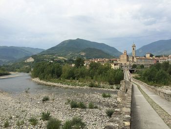 View of bobbio, northern italy