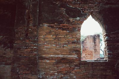 View of old ruin building