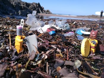 Garbage on beach