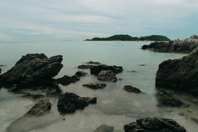 Scenic view of sea against sky