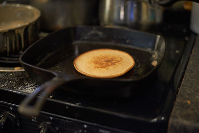 Close-up of preparing food