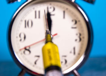 Close-up of clock