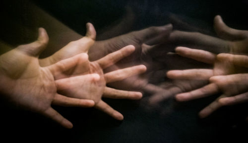 Close-up of hands