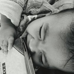 Close-up of baby hand