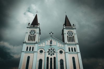 Low angle view of building against sky