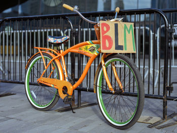 Bicycles on street