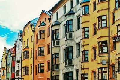 Low angle view of apartment building