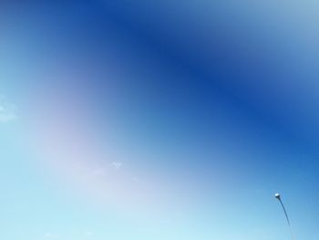 Low angle view of clear blue sky