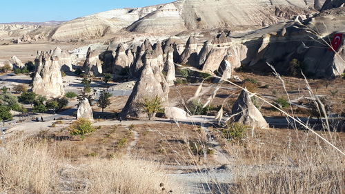 View of rock formations