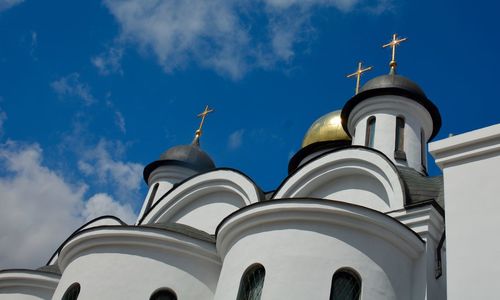 Low angle view of cathedral against sky