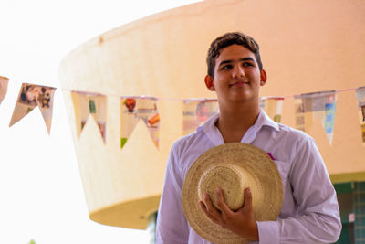 Portrait of a smiling young man