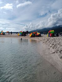 Group of people on beach