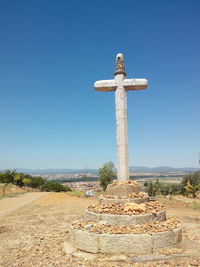 Built structure against clear blue sky