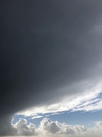 Low angle view of clouds in sky