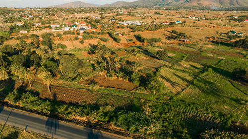 Aerial view of morogoro town