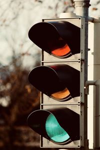 Low angle view of road sign