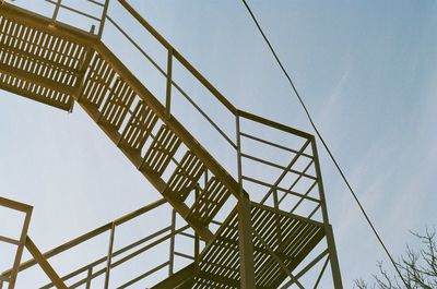 Staircase against the sky