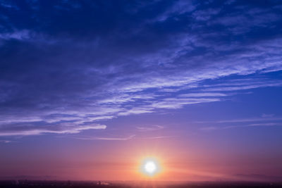 Scenic view of sky during sunset