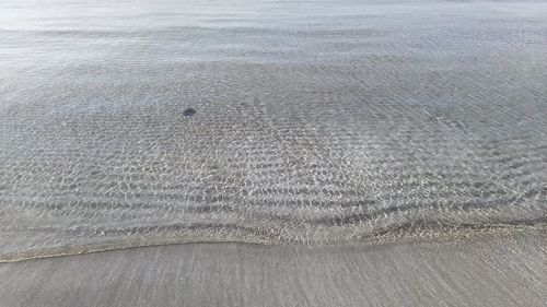 Close-up of sand on beach