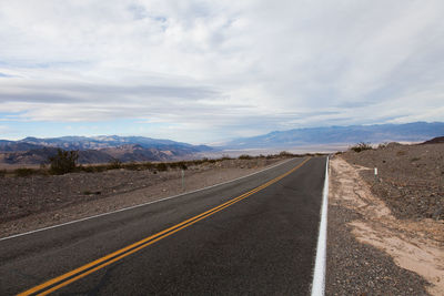 Country road along landscape