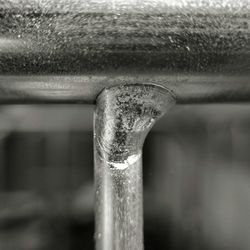 Close-up of metallic object