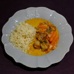 Close-up of meal served in plate