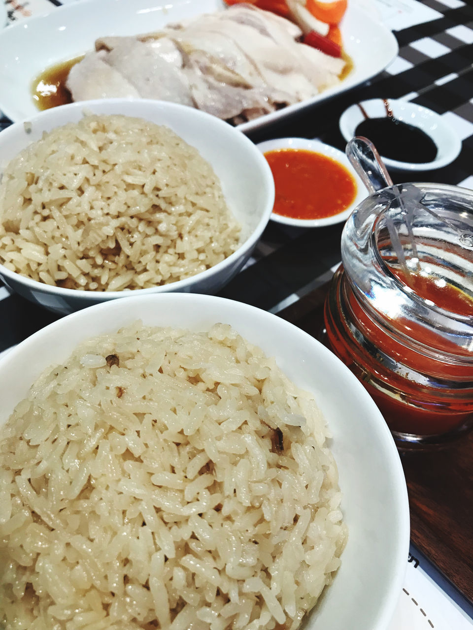 CLOSE-UP OF BREAKFAST SERVED ON TABLE