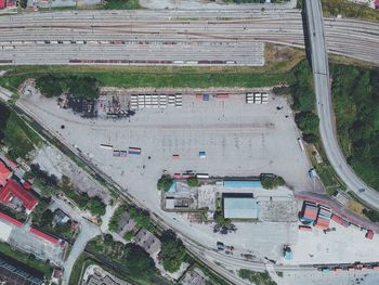 High angle view of malaysia first inland port