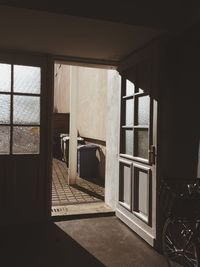 Empty corridor of building