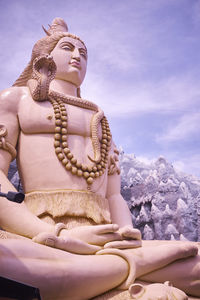 Low angle view of statue