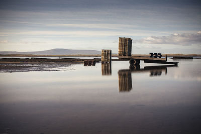 Oyster farming landscape