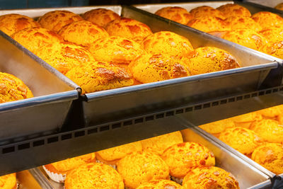 High angle view of food for sale in store