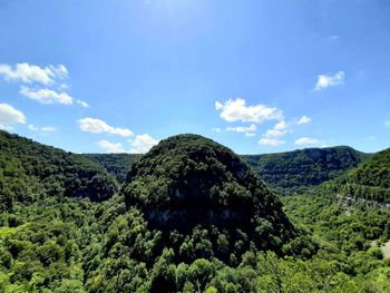 Scenic view of land against sky