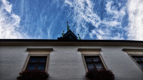Low angle view of building against sky